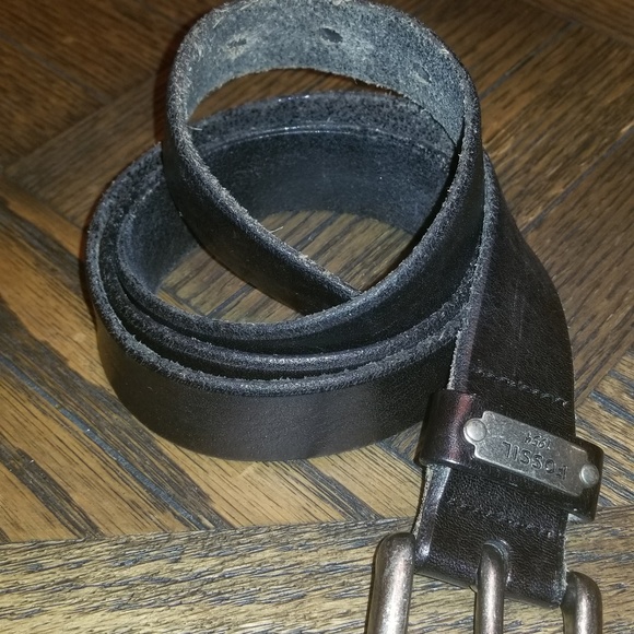 Fossil | Black Leather Belt - Picture 1 of 4